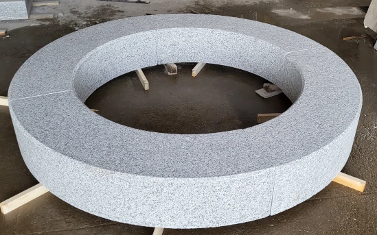 Round Sardinian granite flowerpot P.I.L. Gran min